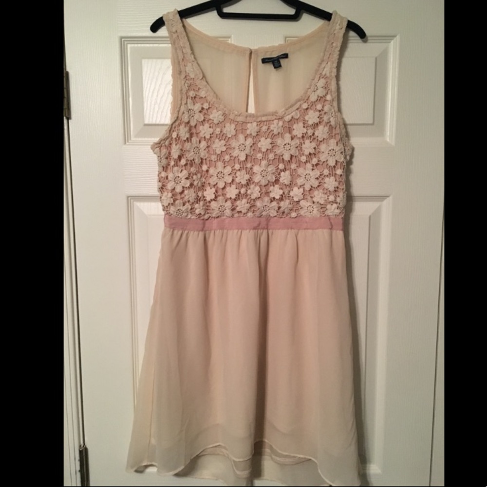 American Eagle Pink Lace Dress